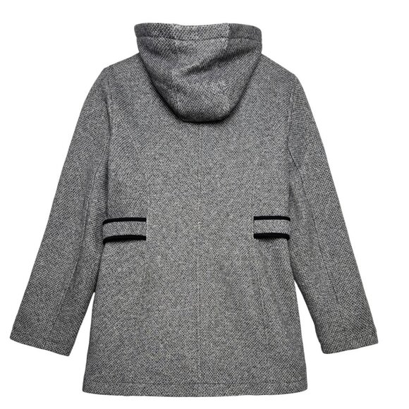 INTL D.E.T.A.I.L.S. SOFT CHIC ZIP JACKET COAT URBAN CAREER WINTER BLACK LARGE - Picture 3 of 9